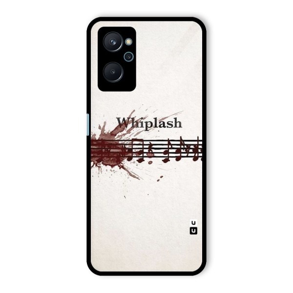 Music Notes Splash Glass Back Case for Realme 9i