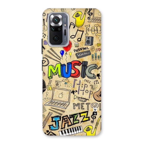 Music Pattern Back Case for Redmi Note 10 Pro