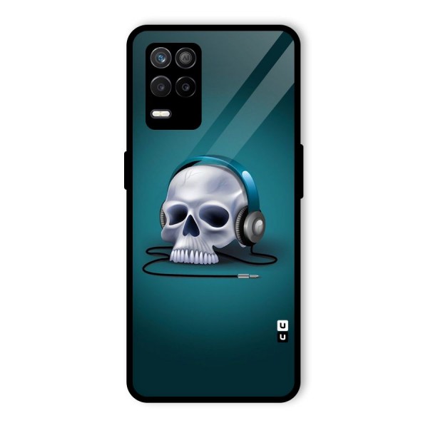 Music Skull Glass Back Case for Realme 9 5G