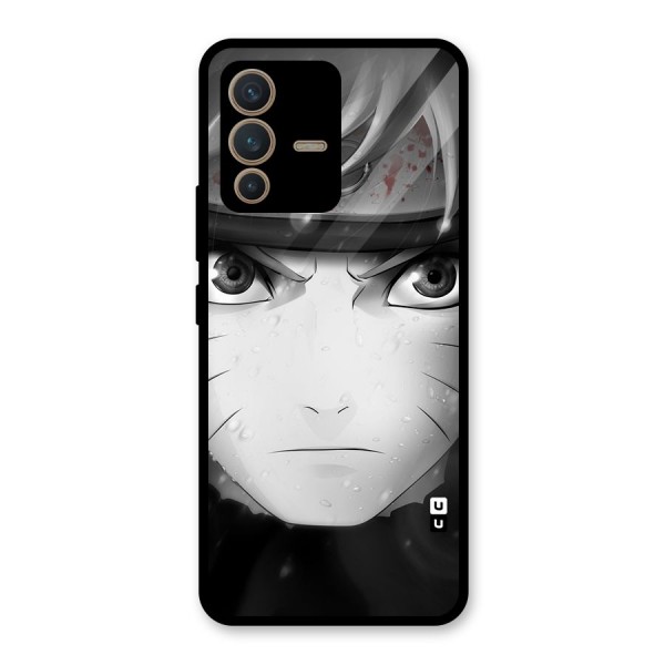 Naruto Monochrome Glass Back Case for Vivo V23 5G