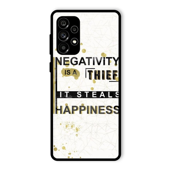 Negativity Thief Glass Back Case for Galaxy A73 5G