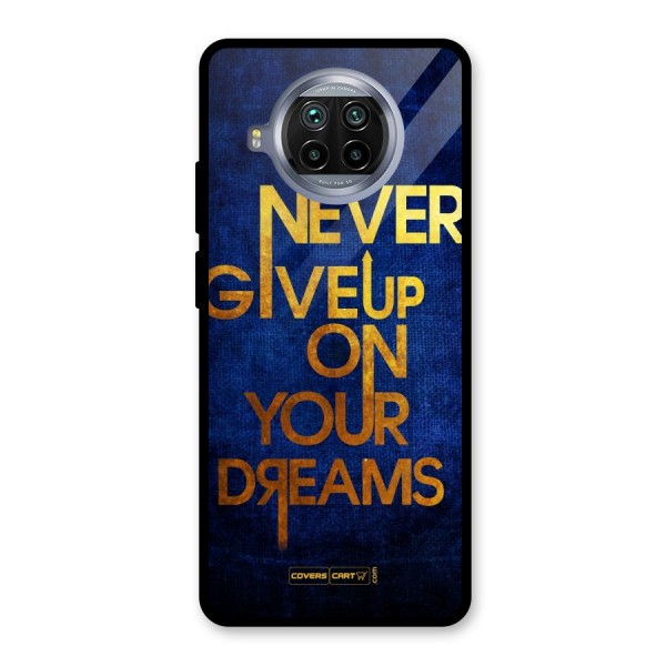 Never Give Up Glass Back Case for Mi 10i