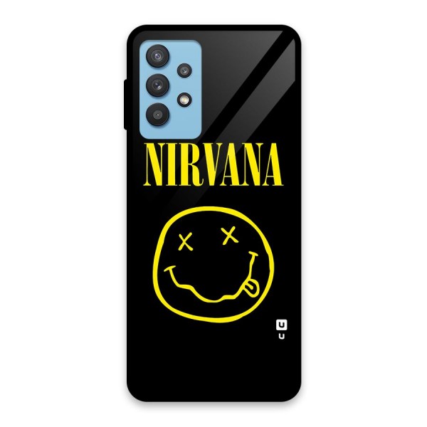 Nirvana Smiley Glass Back Case for Galaxy M32 5G