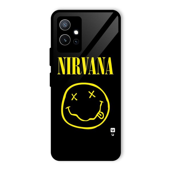 Nirvana Smiley Glass Back Case for Vivo iQOO Z6