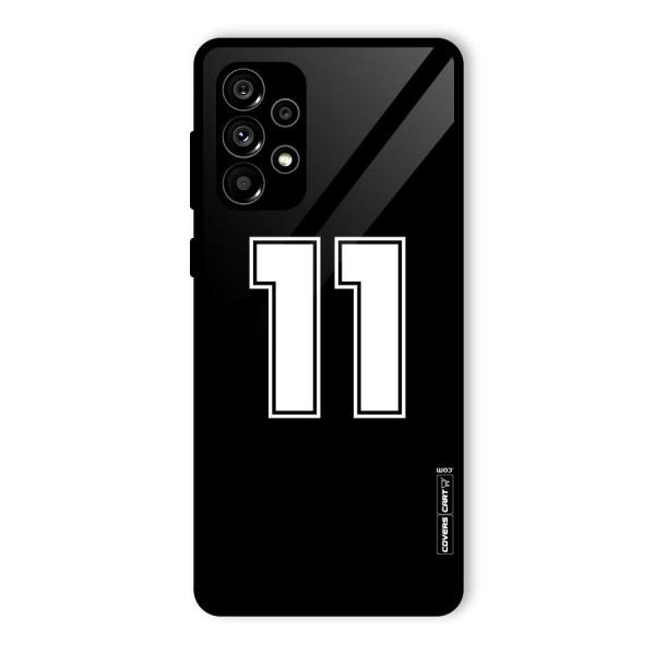 Number 11 Glass Back Case for Galaxy A73 5G