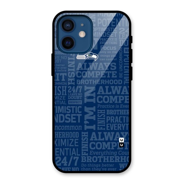 Optimistic Blue Glass Back Case for iPhone 12 Mini