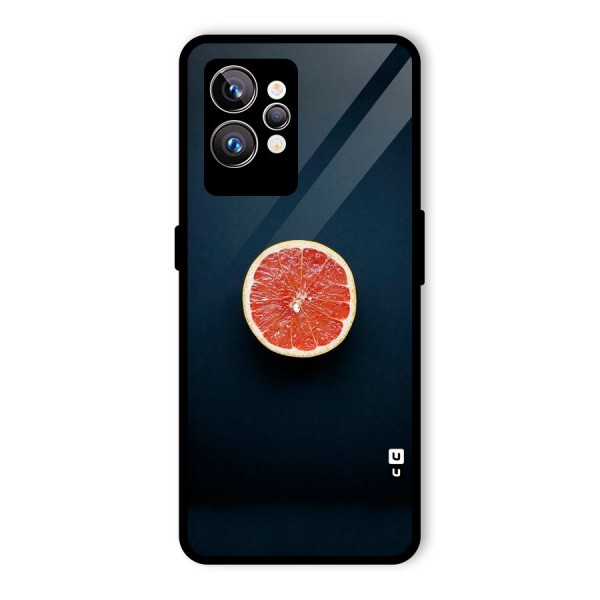 Orange Design Glass Back Case for Realme GT2 Pro