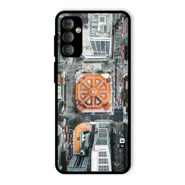 Orange Dome Glass Back Case for Galaxy F23