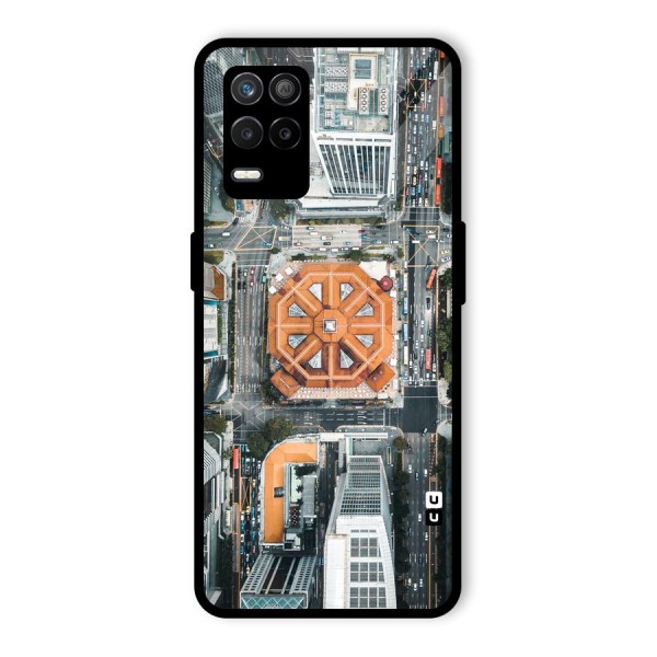 Orange Dome Glass Back Case for Realme 9 5G