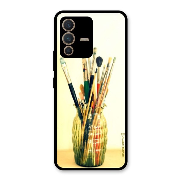 Paint Vass Glass Back Case for Vivo V23 5G