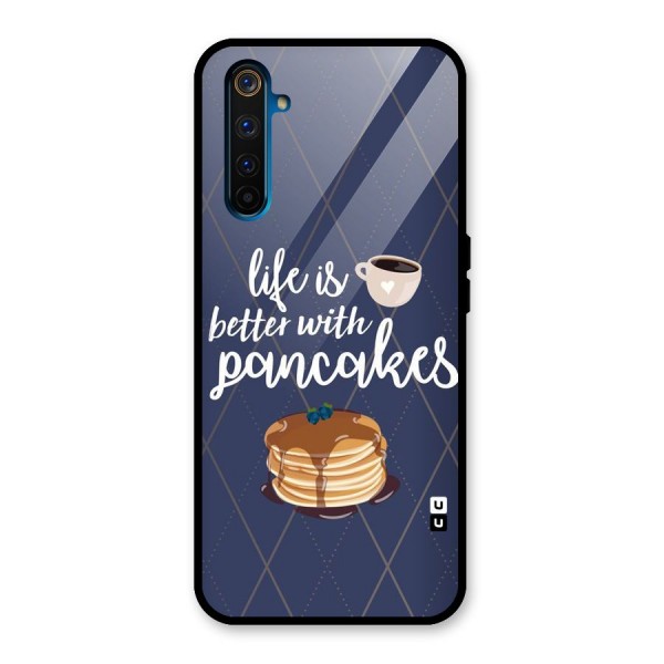 Pancake Life Glass Back Case for Realme 6 Pro