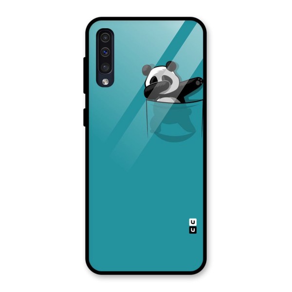 Panda Dabbing Away Glass Back Case for Galaxy A50s