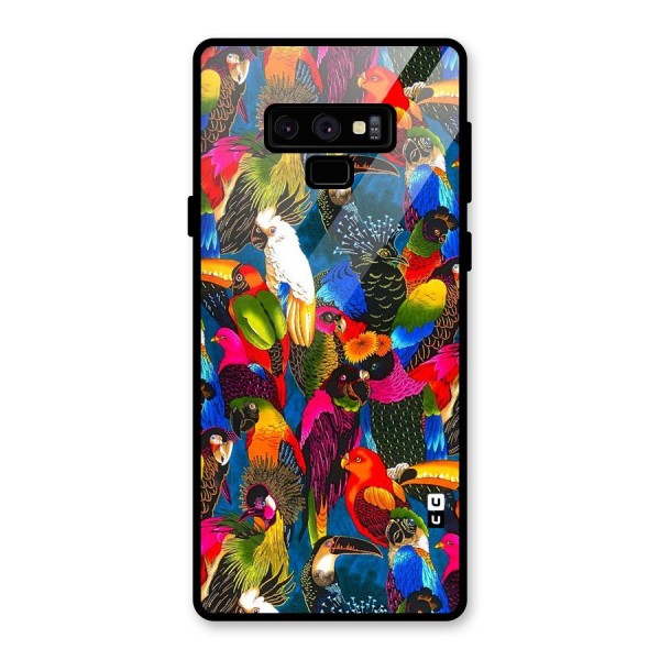 Parrot Art Glass Back Case for Galaxy Note 9