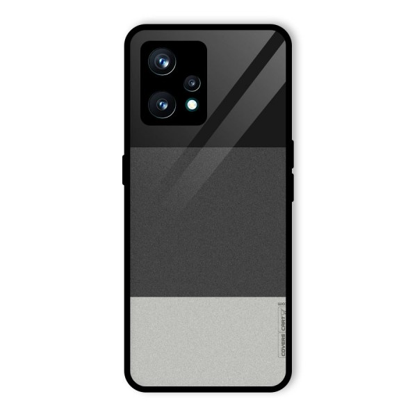 Pastel Black and Grey Glass Back Case for Realme 9 Pro Plus 5G