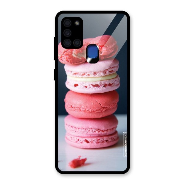 Pastel Macroons Glass Back Case for Galaxy A21s