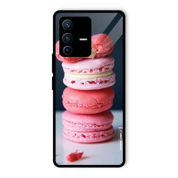 Pastel Macroons Glass Back Case for Vivo V23 Pro