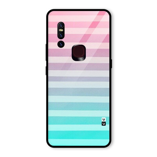 Pastel Ombre Glass Back Case for Vivo V15