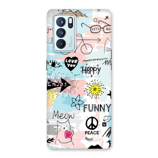Peace And Funny Back Case for Oppo Reno6 Pro 5G