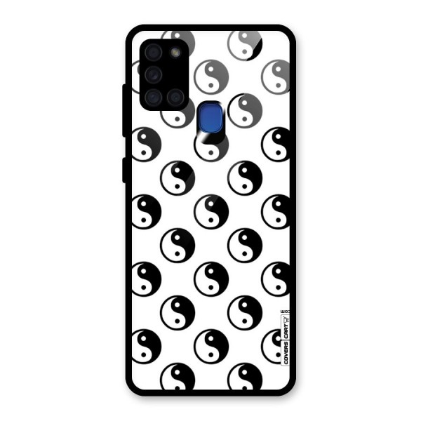 Peace Balls Glass Back Case for Galaxy A21s