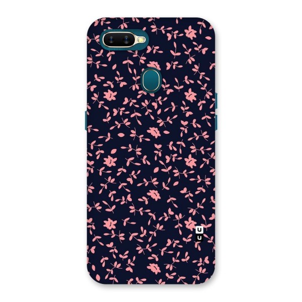 Pink Plant Design Back Case for Oppo A12