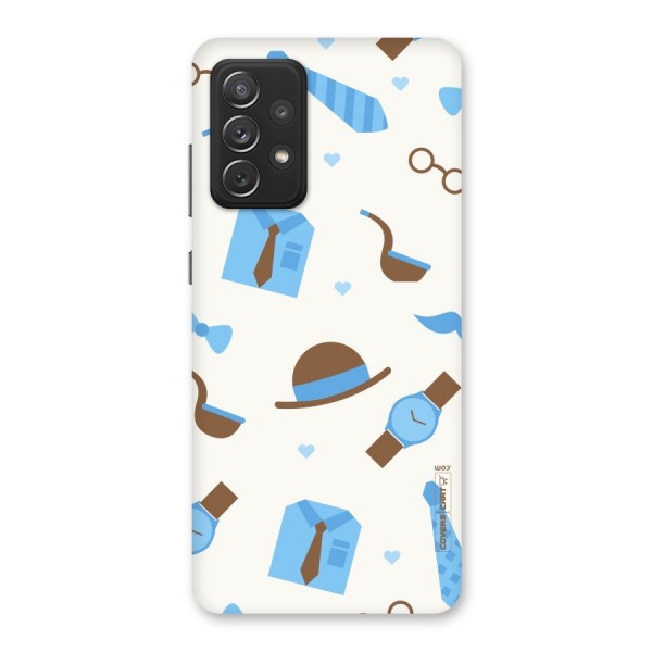 Pipe Hat Watch Pattern Back Case for Galaxy A72