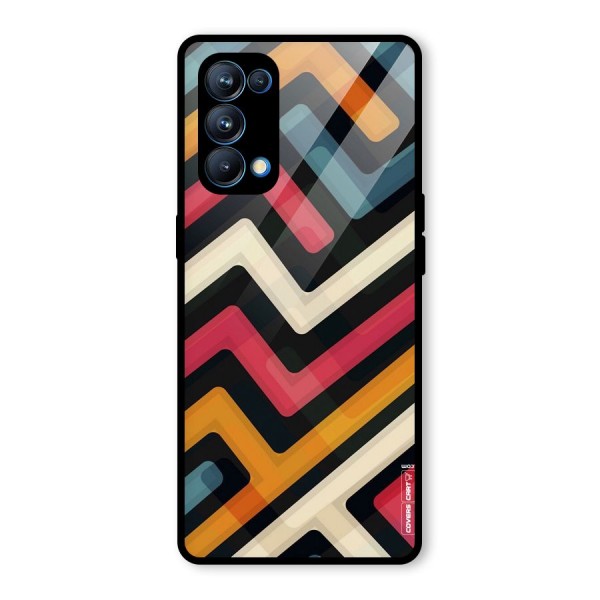 Pipelines Glass Back Case for Oppo Reno5 Pro 5G