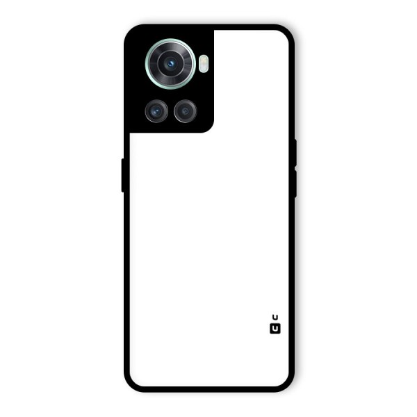 Plain White Glass Back Case for OnePlus 10R