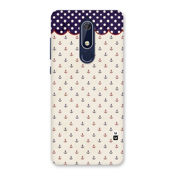 Polka Anchor Back Case for Nokia 5.1