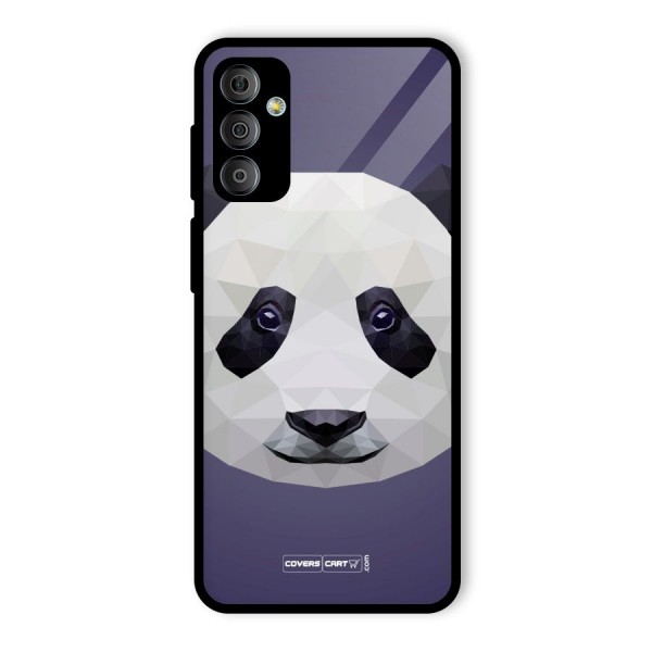 Polygon Panda Glass Back Case for Galaxy F23