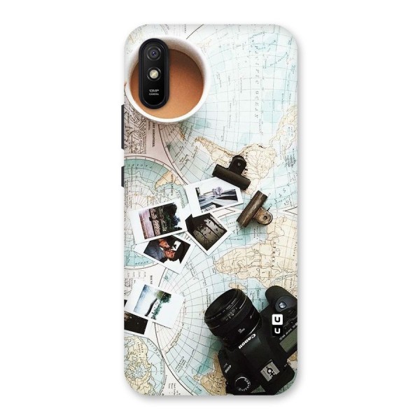 Post Stamps Travel Back Case for Redmi 9i