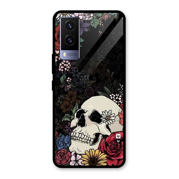 Pretty Skull Glass Back Case for Vivo V21e 5G