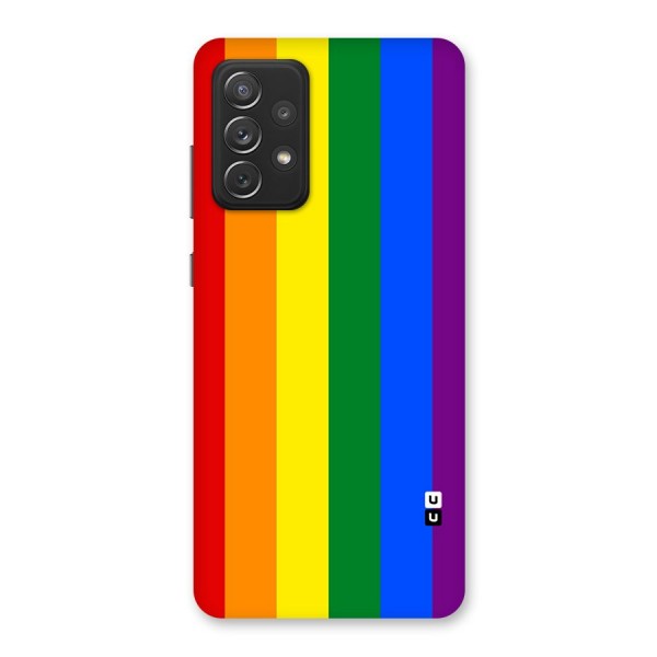 Pride Rainbow Stripes Back Case for Galaxy A72