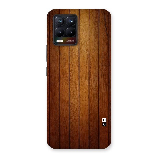 Proper Brown Wood Back Case for Realme 8