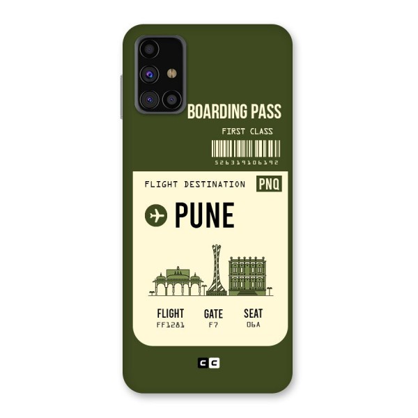 Pune Boarding Pass Back Case for Galaxy M31s