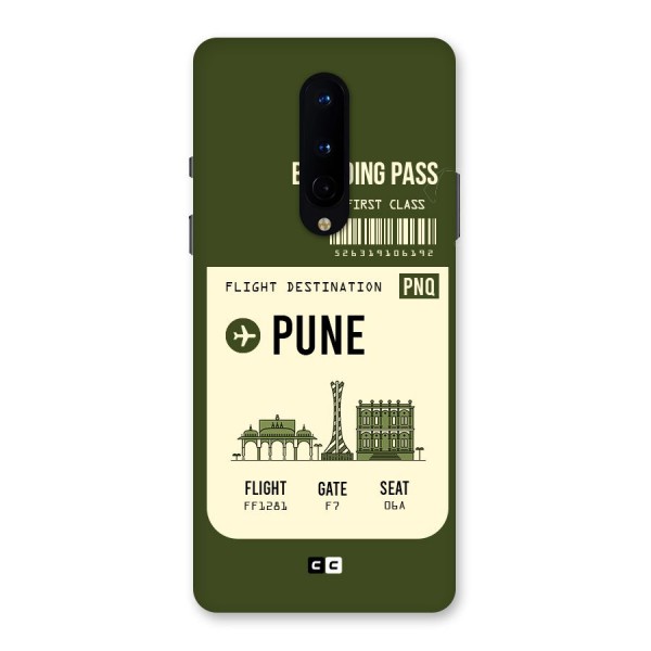 Pune Boarding Pass Back Case for OnePlus 8