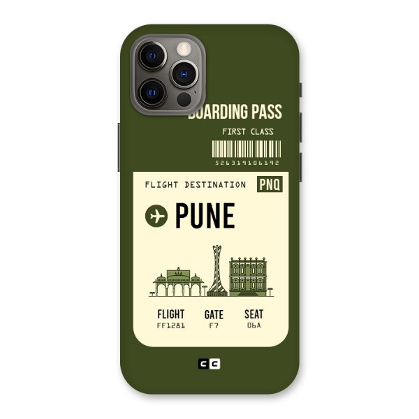 Pune Boarding Pass Back Case for iPhone 12 Pro