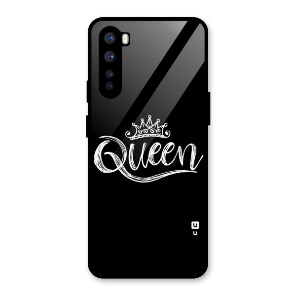 Queen Crown Glass Back Case for OnePlus Nord