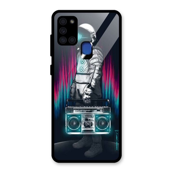 Radio Man Glass Back Case for Galaxy A21s