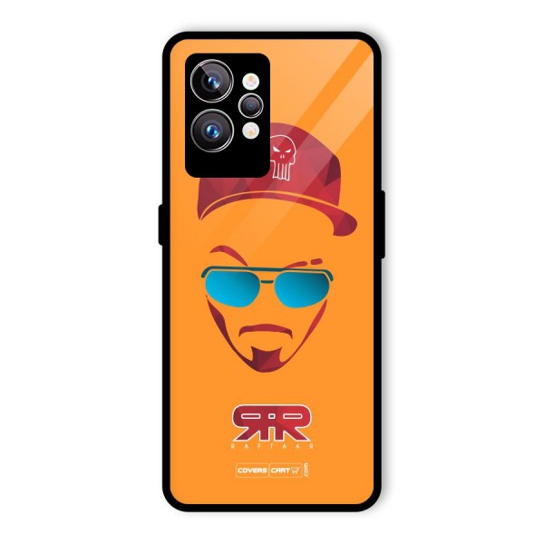 Raftaar Orange Glass Back Case for Realme GT2 Pro