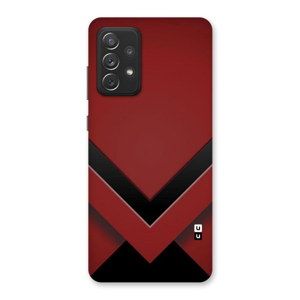 Red Black Fold Back Case for Galaxy A72