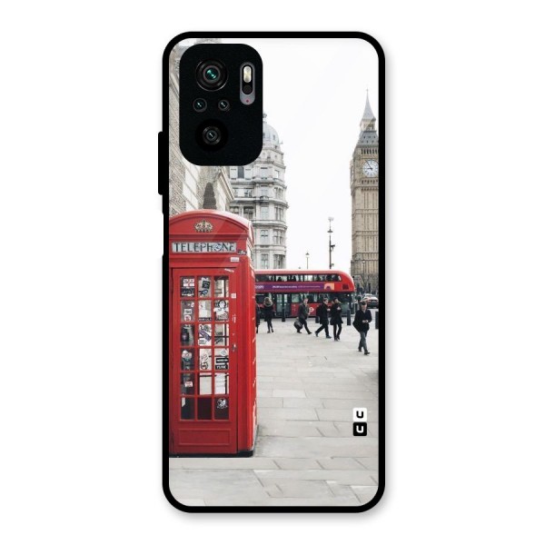 Red City Glass Back Case for Redmi Note 10