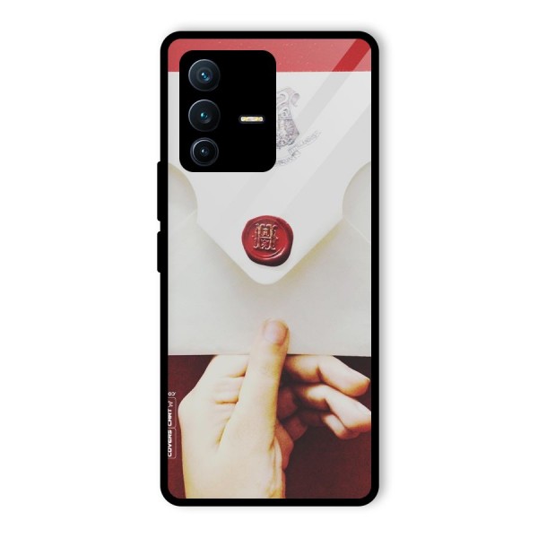 Red Envelope Glass Back Case for Vivo V23 Pro