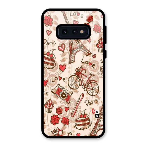 Red Peach City Glass Back Case for Galaxy S10e