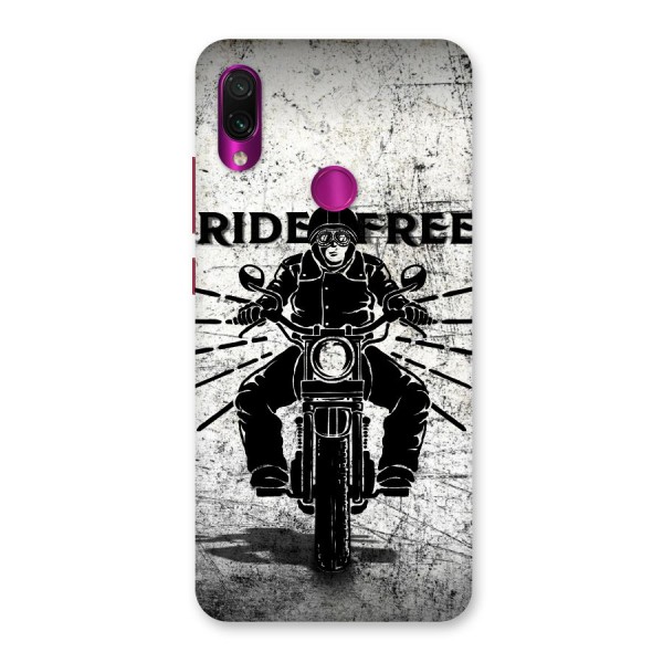 Ride Free Back Case for Redmi Note 7 Pro