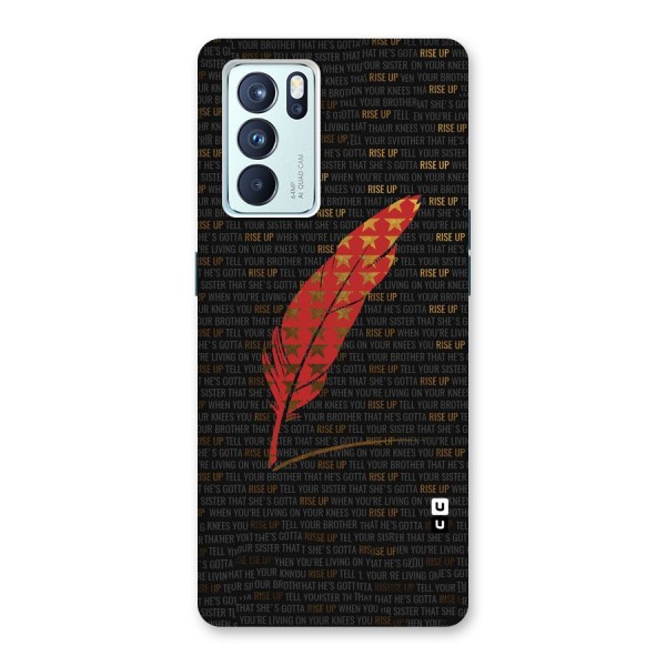Rise Up Feather Back Case for Oppo Reno6 Pro 5G