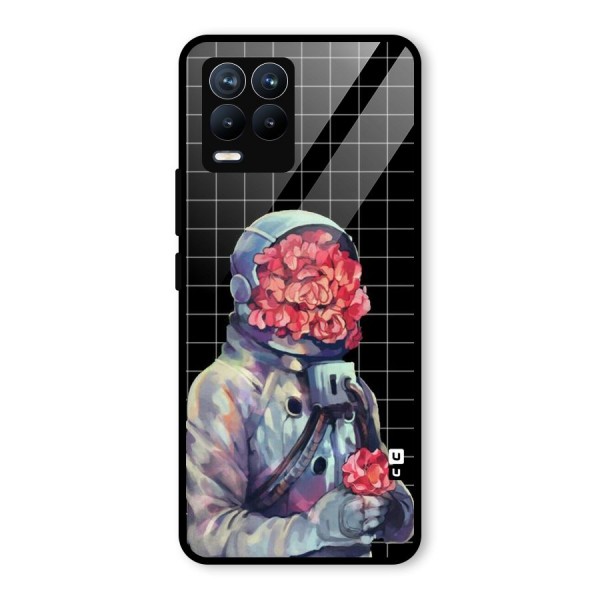 Robot Rose Glass Back Case for Realme 8 Pro