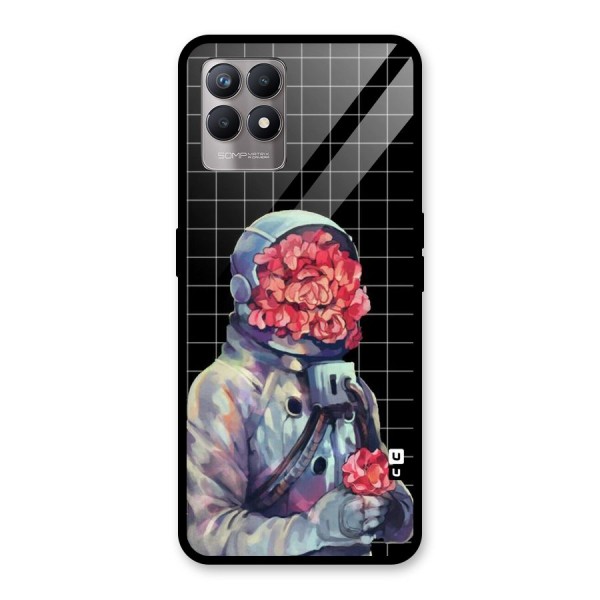 Robot Rose Glass Back Case for Realme 8i