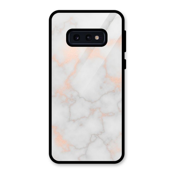 RoseGold Marble Glass Back Case for Galaxy S10e