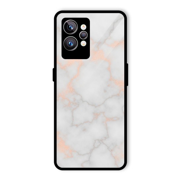 RoseGold Marble Glass Back Case for Realme GT2 Pro