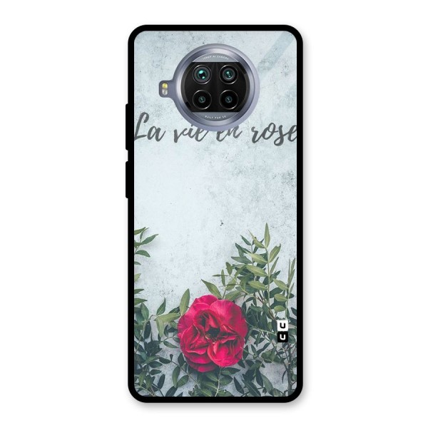 Rose Life Glass Back Case for Mi 10i